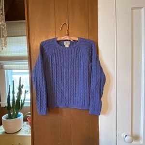 L.l. Bean cable knit sweater